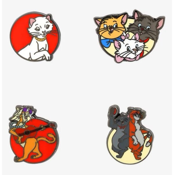Loungefly - Disney De Aristokatten 4 Pin Set