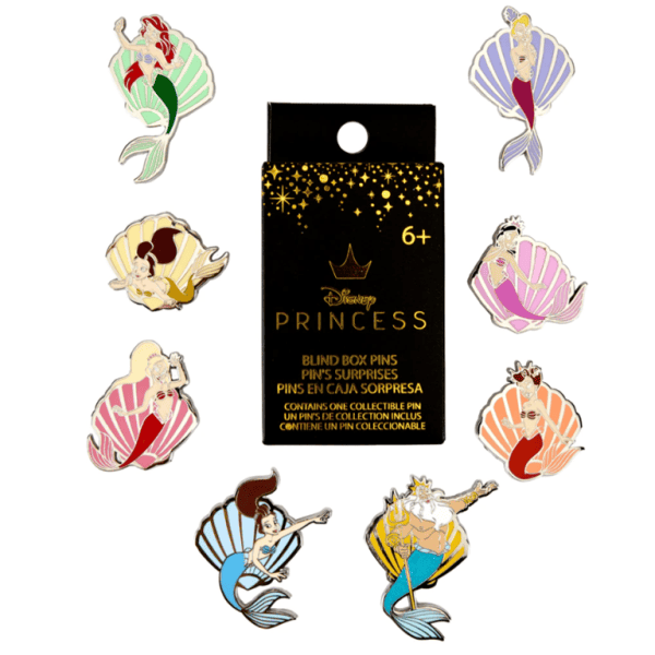 Loungefly – Disney De Kleine Zeemeermin Schelpen Blind Box Pins