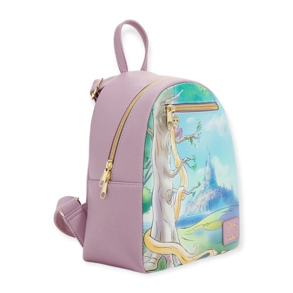Loungefly – Disney Rapunzel Geschilderd Landschap Mini BackPack USA Exclusief
