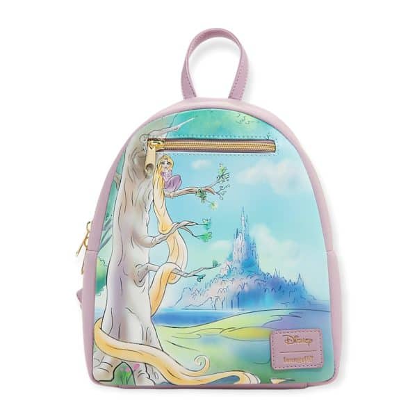 Loungefly – Disney Rapunzel Geschilderd Landschap Mini BackPack USA Exclusief