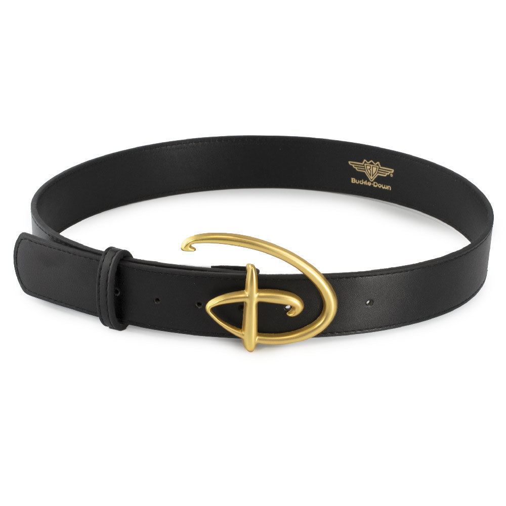 Buckle Down Disney Goude Signature D Gegoten Gesp Riem 3.8 cm