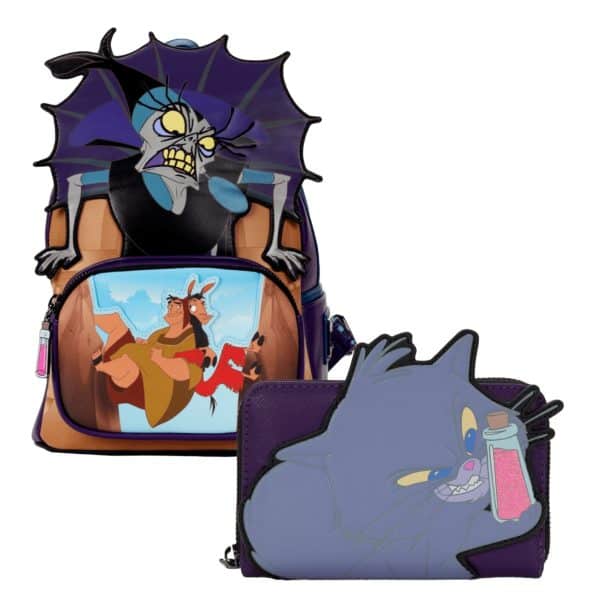 Loungefly – Disney Keizer Kuco Slechterikken Yzma Portomonee en Mini BackPack Pakket