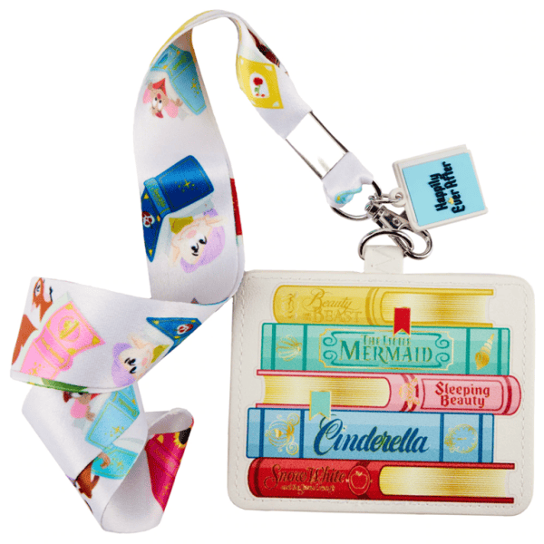 Loungefly – Disney Prinsessen Boeken Lanyard met kaarthouder