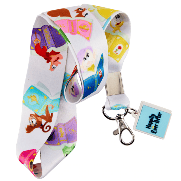 Loungefly – Disney Prinsessen Boeken Lanyard met kaarthouder