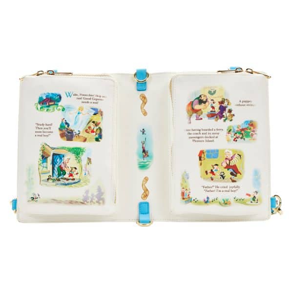 Loungefly - Classic Books Pinocchio Convertible Cross Body Bag