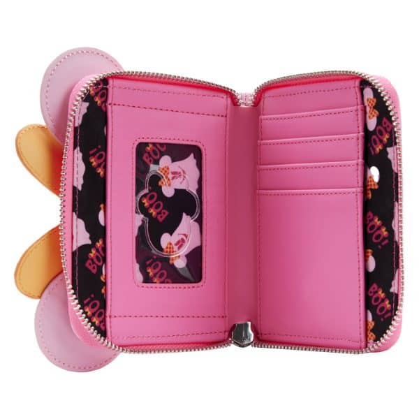 Loungefly – Disney Pastel Ghost Minnie Mouse Glow-in-the-Dark Zip Portomonee