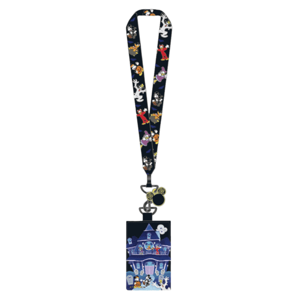 Loungefly – Disney Mickey and Friends Haunted Lanyard met kaarthouder