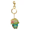Loungefly – Disney Tangled Lenticular Pascal Flowers Enamel Keychain