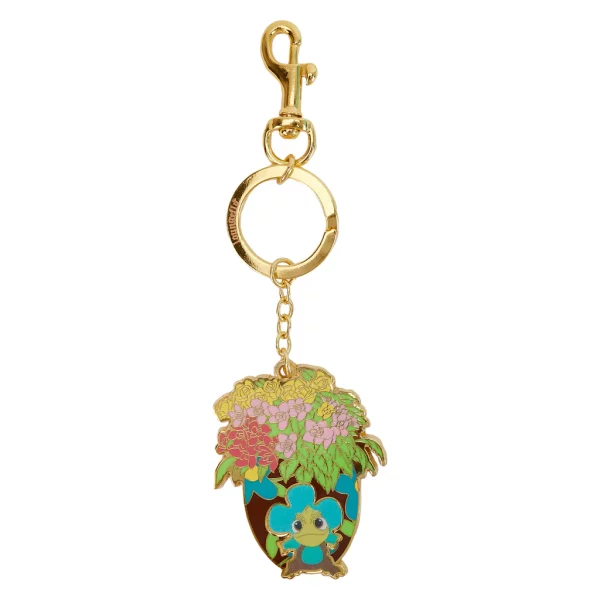 Loungefly – Disney Tangled Lenticular Pascal Flowers Enamel Keychain