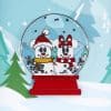 Loungefly – Disney Snowman Mickey and Minnie Mouse Snow Globe 3 Inch Collector Box Limited Pin