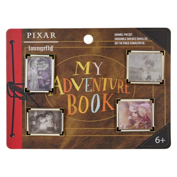 Loungefly - Disney Pixar Up 15th Anniversary Spirit Of Adventure Book 4 Pin Set