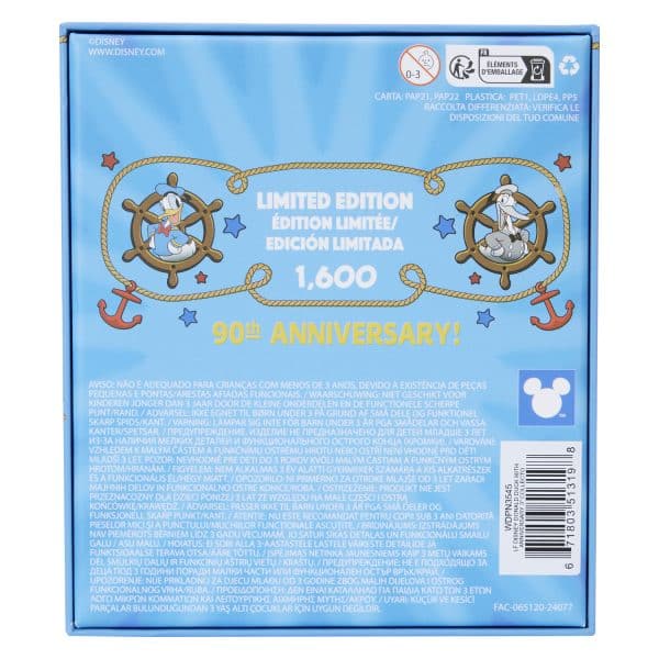 Loungefly - Disney Donald Duck 90th Anniversary 3 Inch Collector Box Limited Pin