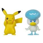 Jazwares - Pokémon Gen IX Battle Figure Pack Mini Figure 2-Pack Pikachu & Quaxly