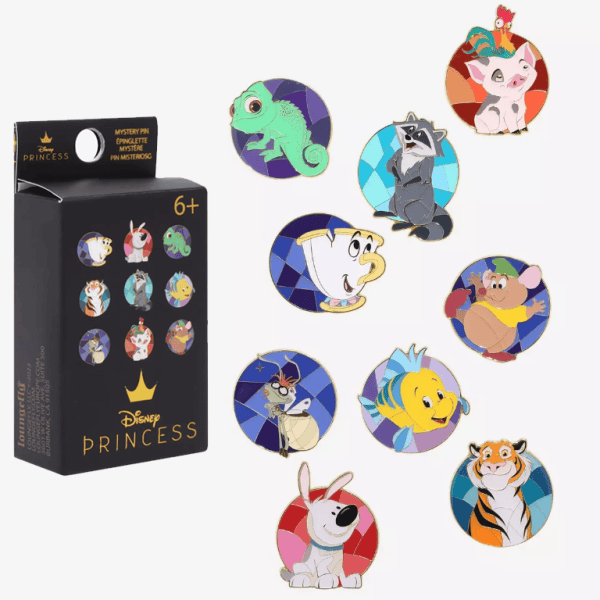 Loungefly – Disney - Princess Sidekick Portrait Blind Box Pins