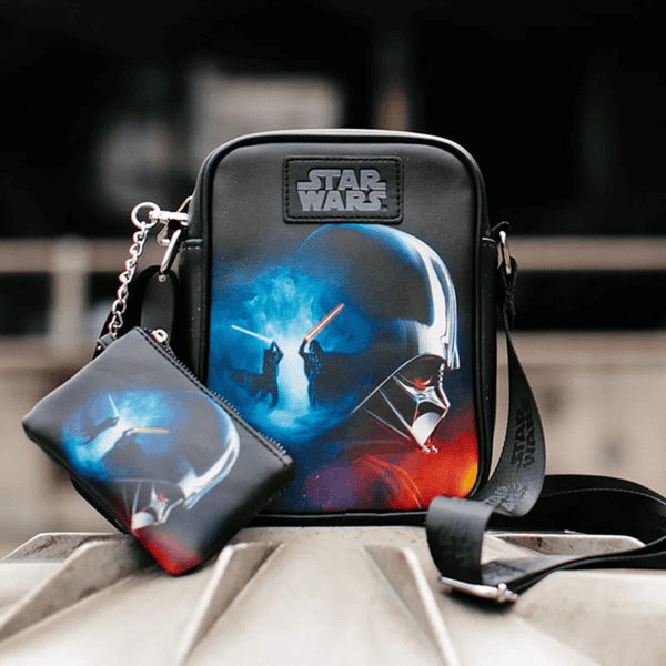 Buckle Down – Star Wars Darth Vader and Luke Skywalker Battle Scene Crossbody Bag & Wallet