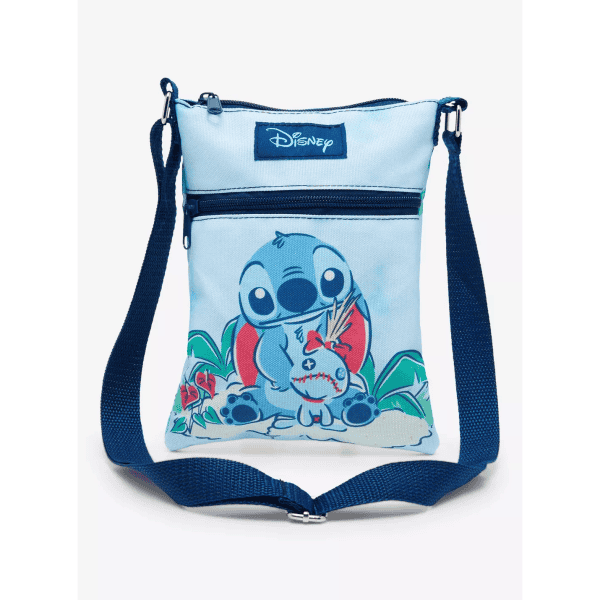 Bioworld - Disney Disney Lilo & Stitch Palm Tree Passport Crossbody Bag