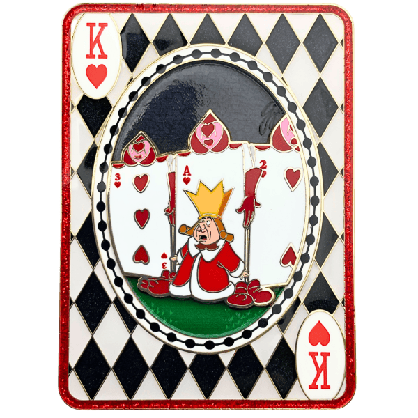 Artland - Alice In Wonderland Card Series - Guy Vasilovitch - King Of Hearts Limited Edition 200 Pin