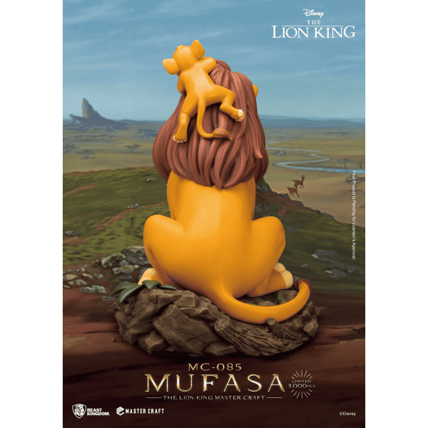 Beast Kingdom - Disney The Lion King Mufasa and Simba 36 cm