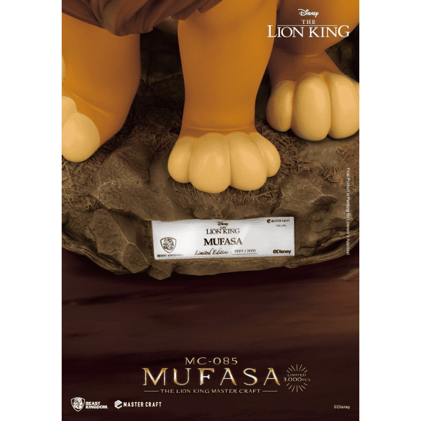 Beast Kingdom - Disney The Lion King Mufasa and Simba 36 cm