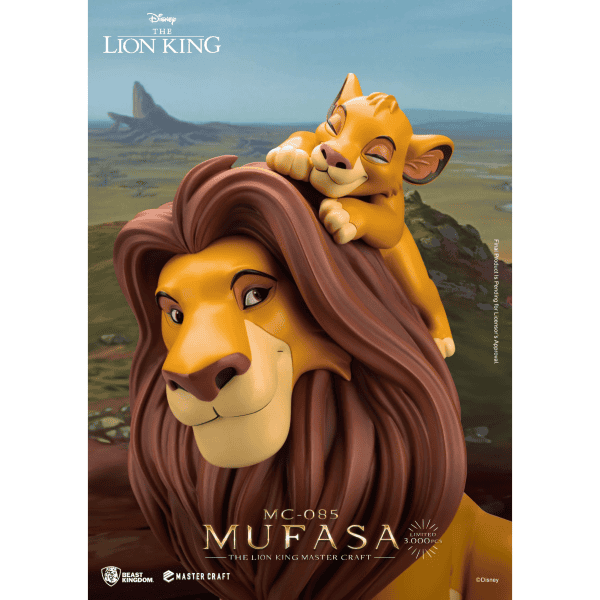 Beast Kingdom - Disney The Lion King Mufasa and Simba 36 cm