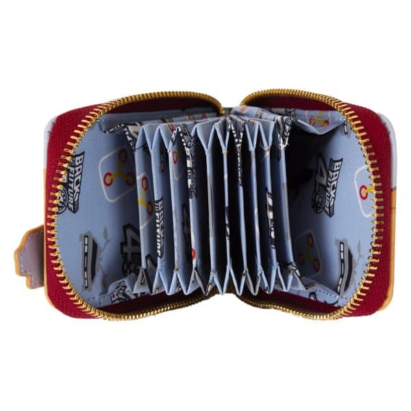 Loungefly - Universal Back To The Future 40th Anniversary Delorean Accordion Wallet