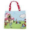 Loungefly - Lafig Smurfs Village Life Cotton Canvas Tote Bag
