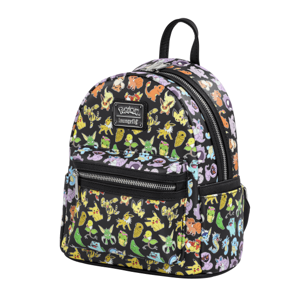 Loungefly - BN - Pokémon Multi Char AOP Mini Backpack Exclusive