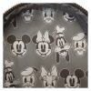 Loungefly - Disney Mickey And Friends Faux Leather And Canvas Water Bottle Crossbody Bag
