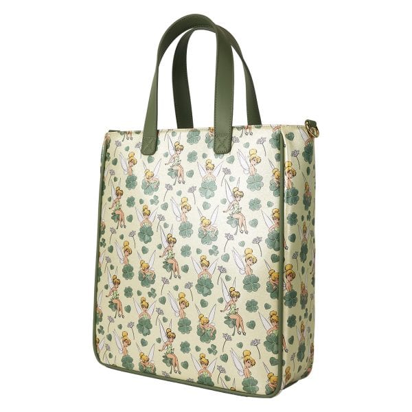 Loungefly - Disney Tinker Bell 4-Leaf Clover Tote Bag With Coin Bag