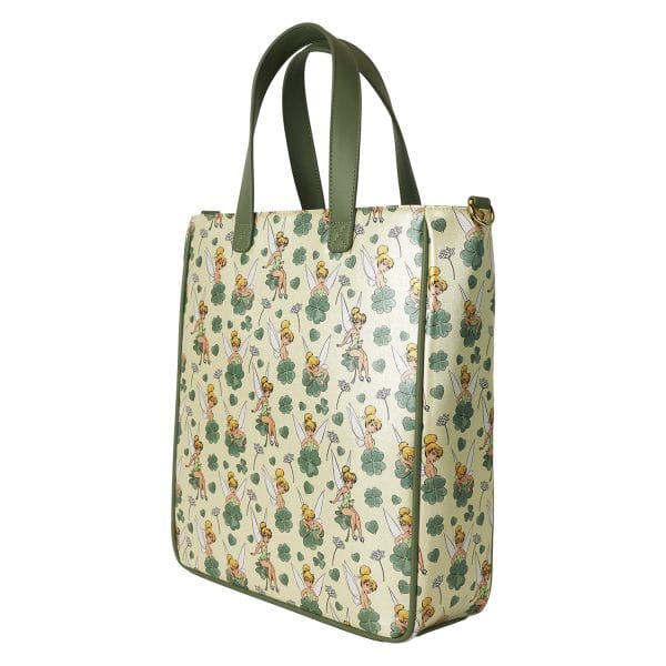 Loungefly - Disney Tinker Bell 4-Leaf Clover Tote Bag With Coin Bag