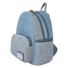 Loungefly - Disney Dogs & Cats Faux Denim Mini Backpack