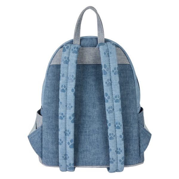 Loungefly - Disney Dogs & Cats Faux Denim Mini Backpack