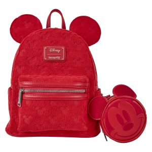 Loungefly - Disney Mickey Ears Burnout Mini Backpack
