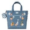 Loungefly - Disney Dogs & Cats Faux Denim Convertible Tote Bag With Coin Bag