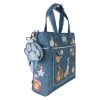 Loungefly - Disney Dogs & Cats Faux Denim Convertible Tote Bag With Coin Bag